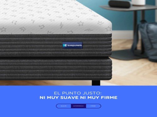 Colchón de espuma en caja Freestyle Box 2 plazas 140x190 Cm Gris Osc