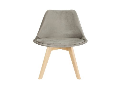 Silla Tulip Velvet Gris x2