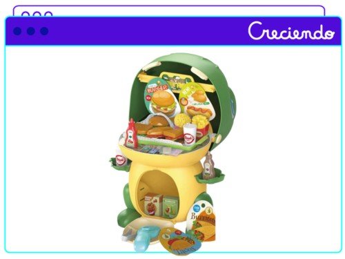 Dino Comida Rapida Mega Baby Fast Food Con Accesorios