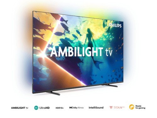 Smart Led TV 4K 50" Ambilight 50PUD8100/77 Philips