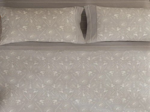 Juego De Sabanas 2 Plazas Algodón Blend Búlgaro Paloma