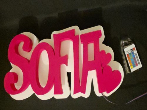 Nombre Retroiluminado Personalizado RGB Tu Nombre Importa