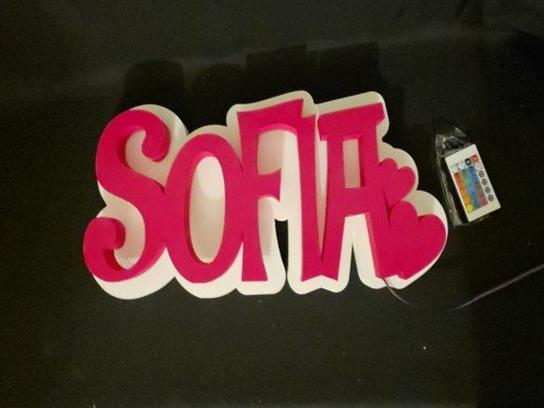 Nombre Retroiluminado Personalizado RGB Tu Nombre Importa