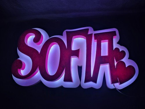 Nombre Retroiluminado Personalizado RGB Tu Nombre Importa