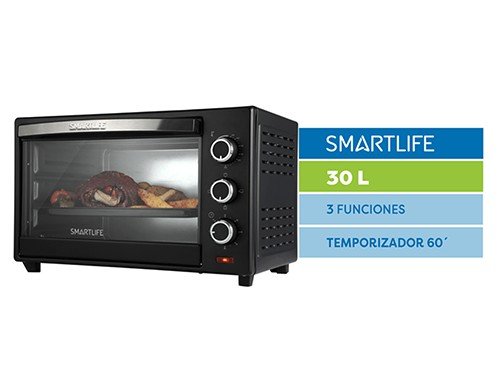HORNO ELECTRICO SMARTLIFE SL-GO0030PN 30LT GRILL