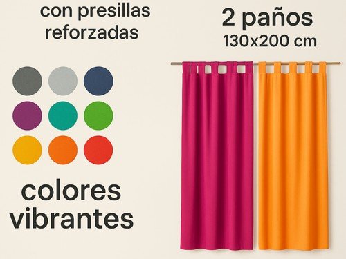 Cortina Larga Tropical Mecanico Presillas DES