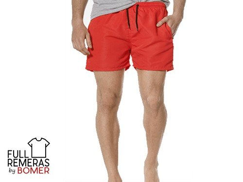 Short de baño rojo