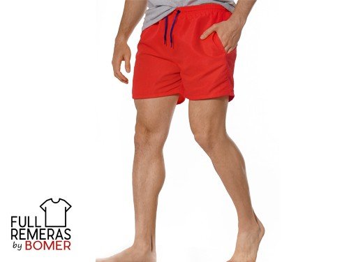 Short de baño rojo
