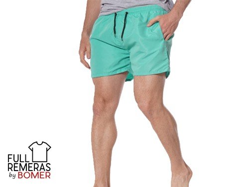 Short de baño verde claro