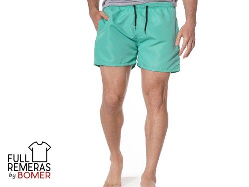 Short de baño verde claro