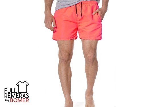 Short de baño coral