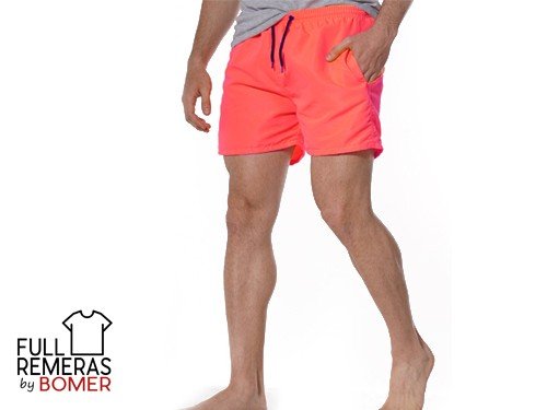 Short de baño coral