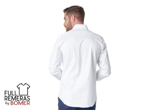 Camisa clásica elastizada blanca