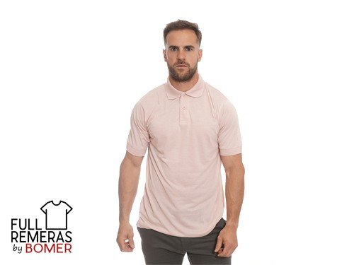 Chomba algodón lisa rosa