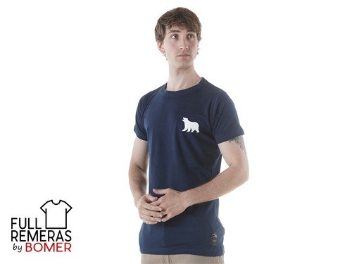 Remera Oso Bomer azul marino