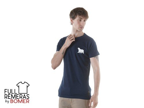 Remera Oso Bomer azul marino