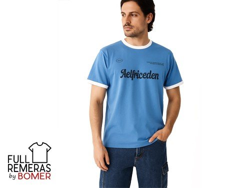 Remera manga corta Aelfricedent azul francia