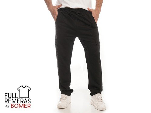 Joggin recto cargo negro