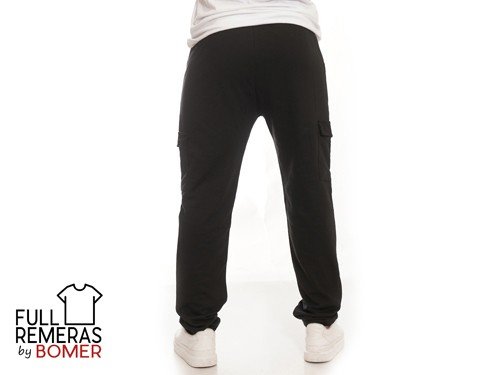 Joggin recto cargo negro