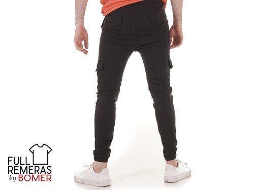 Jogger cargo negro