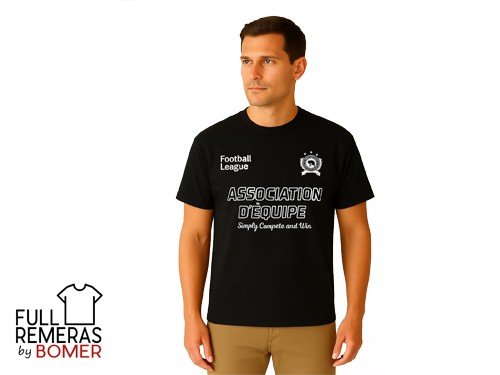 Remera association d'equipe negro