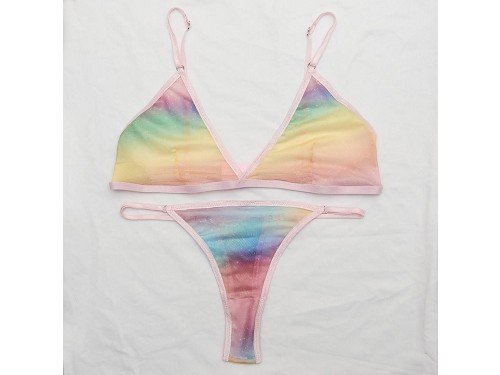 Conjunto lencería de Microtul elastizado - Cielo multicolor BlackSky