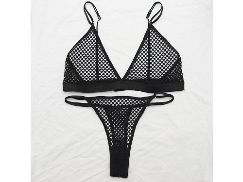 Conjunto de red elastizada goth sexy varios talles BlackSky