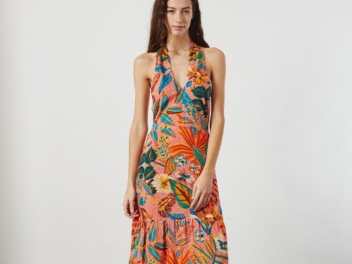 VESTIDO TWIST OASIS MULTICOLOR