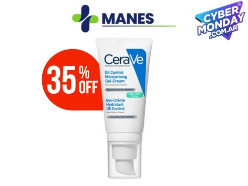 Cerave gel crema hidratante para rostro oil control piel mixta a grasa