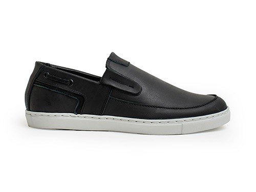 Casual MOCASSINO Fragata Zap 3 Cuero Vacuno Engrasado Negro