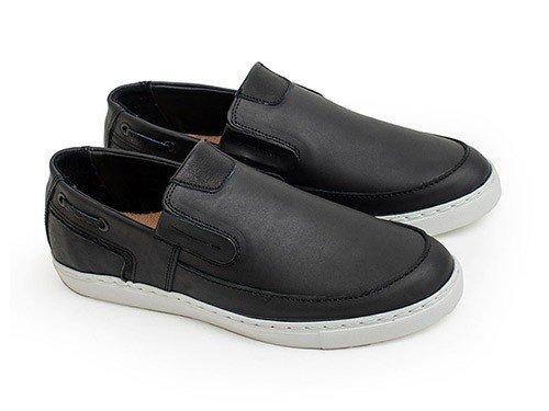 Casual MOCASSINO Fragata Zap 3 Cuero Vacuno Engrasado Negro