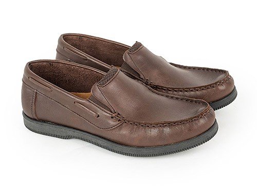 Colegiales MOCASSINO Proa 39 Cuero Vacuno Chocolate