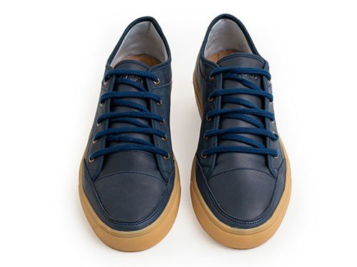 Zapatillas MOCASSINO Teo Zap 0 Cuero Vacuno Soft Azul