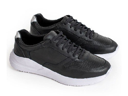 Zapatillas MOCASSINO Maddox Zap 0 Cuero Vacuno Negro /Blanco