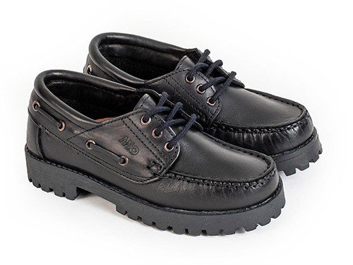 Colegiales MOCASSINO Tim Cuero Vacuno Negro
