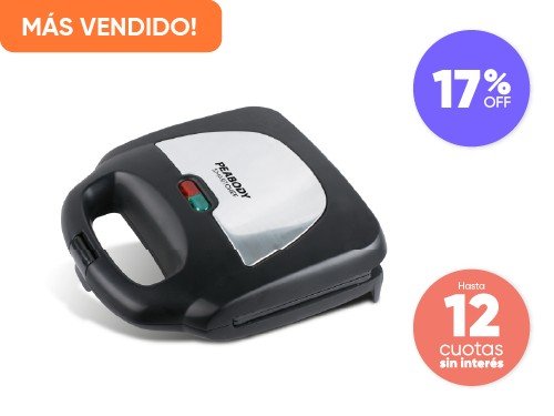 Sandwichera Eléctrica Peabody PE‑S6191