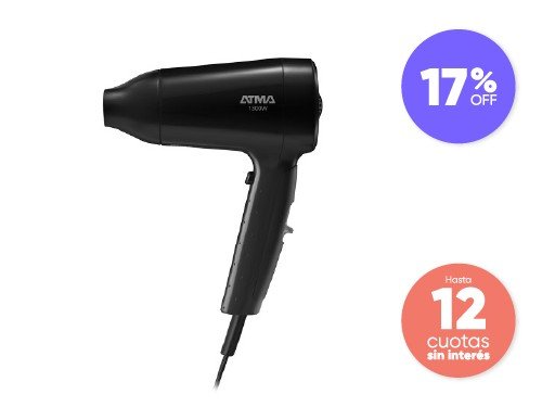 Secador de Pelo Atma Classic Style SP8925P 1300W