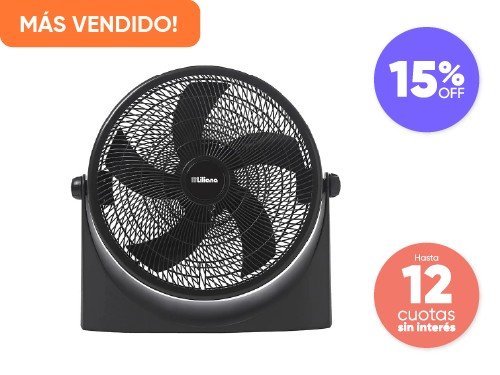 Turboventilador Liliana VVTF16P 16″ Reclinable Piso/Pared