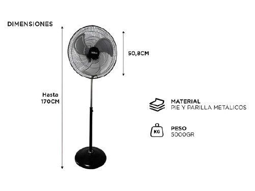 Ventilador Turbo Liliana VVT20POW 20″ Super Power