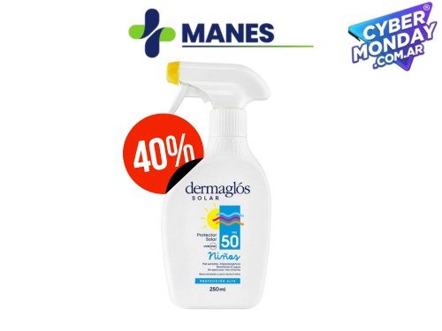 DERMAGLOS PROTECTOR SOLAR NIÑOS FPS50 Gatillo x 250ml