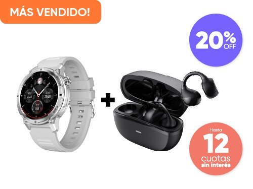 Combo SmartWatch Core 19 Riiing + Auriculares In Ear Loop Buds Riiing