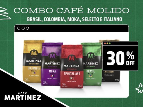 Café Molido Tostado Café Martínez Combo De 5 Variedades 250 grs