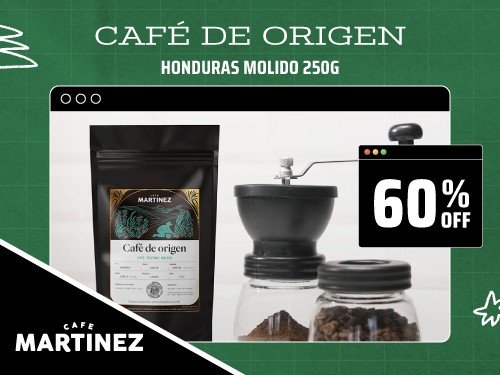 Café De Especialidad Molido De Origen Honduras 250gr Café Martínez