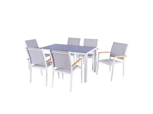 SET COMEDOR ALUMINIO NEW MARGARITA 6 PER