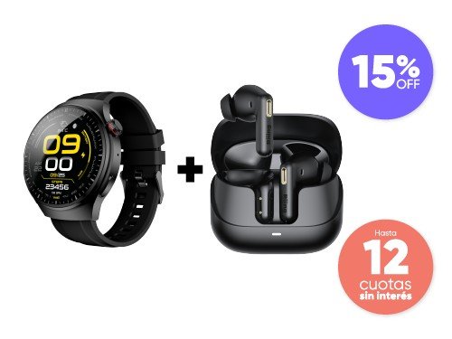 Combo Premium SmartWatch Classic 7 Con Gps + Auriculares In Ear Riiing