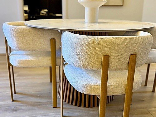 Set de comedor Milano interior moderno para 4 personas