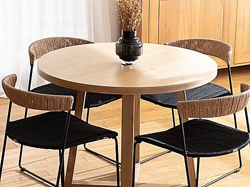 Set de comedor Madrid interior moderno diseño minimalista 4 personas