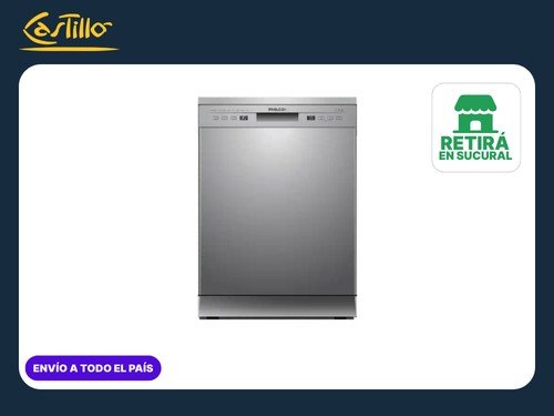 Lavavajillas Philco PHLJ12X 12 Cubiertos Acero Inoxidable