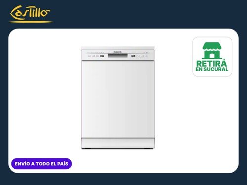 Lavavajillas Philco PHLJ14B 14 Cubiertos Blanco