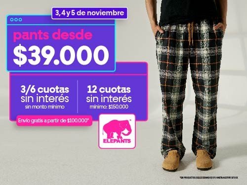 PANTALONES ESCOCESES DESDE $39.000